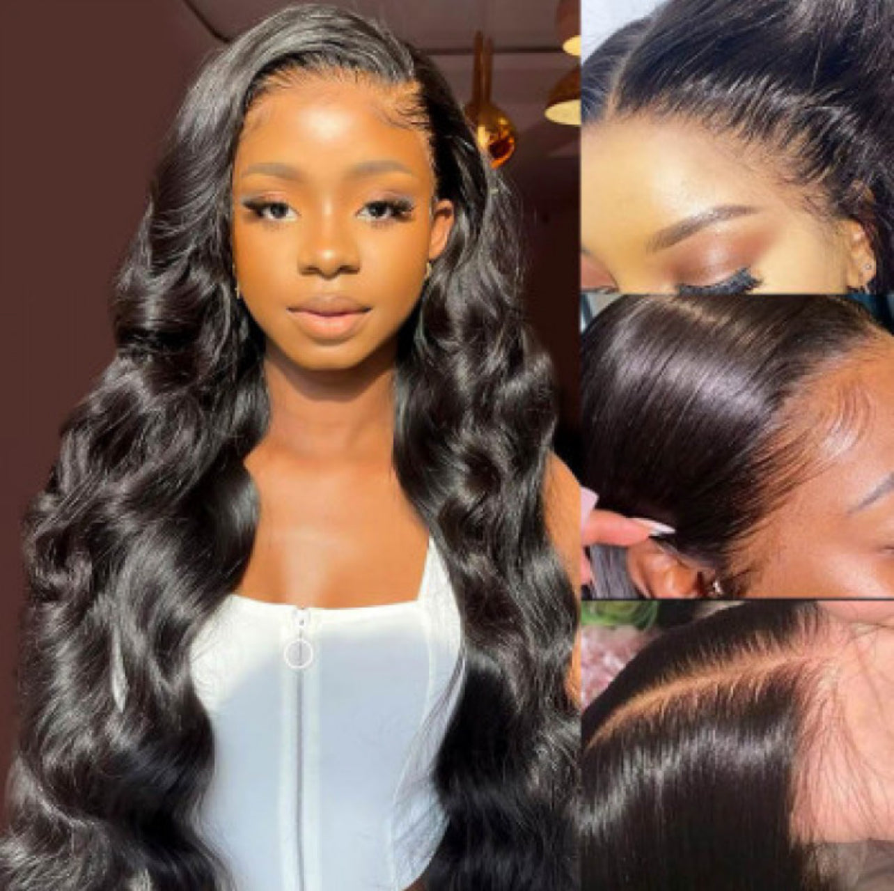 Skin Melt HD Lace Wigs Body Wave 13*6 Lace Front Wigs Real Hair Transparent Wigs